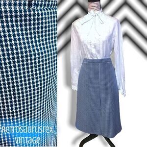 𝅺vintage Houndstooth Skirt
